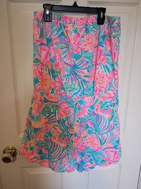 Lilly Pulitzer Strapless Give Me The Juice Shorts Romper NWOT Never Worn XL